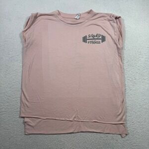 Bella Canvas Muscle Women's Tank M Pink Good Squad Fitness Be Fearless Graphic